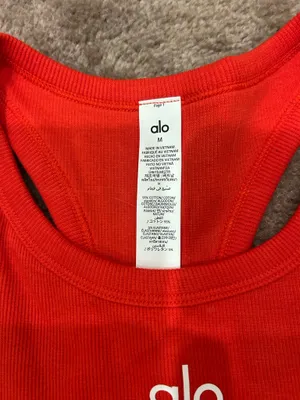 Alo Yoga Aspire Tank Bright Red Small thumbnail 2