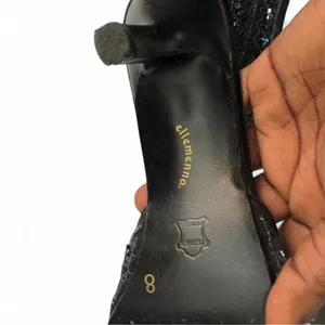 2000s Y2K Whimsygoth Romantic Coquette Black mules kitten heels thumbnail 5