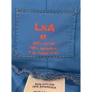 LNA Blue Low Rise Cropped Zippered Ankle Leggings Size‎ M thumbnail 8