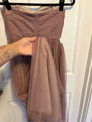 Birdy Grey Mauve tulle Maxi Dress wedding prom party small thumbnail 6