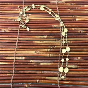 Lia Sophia Gold Oval Necklace 31”-34” thumbnail 3