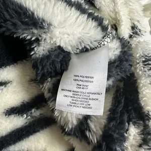 Natural Reflections Geometric Print Sherpa Pullover Quarter Zip Sweater thumbnail 8