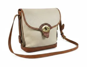 DOONEY & BOURKE VTG All Weather Leather Calvary Spectator Crossbody Bag Made USA thumbnail 1