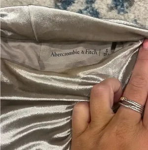 Abercrombie gold metallic velvet top thumbnail 2