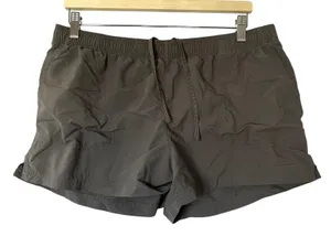 Columbia gray‎ elastic waist hiking shorts women's size XL nylon pants pockets thumbnail 1