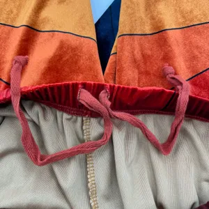 Aviator Nation Sunrise Velvet Sweatpant Joggers Sunset Velour Orange Red Size M thumbnail 4
