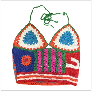 AKIRA‎ Multicolor Crochet Halter Top thumbnail 4