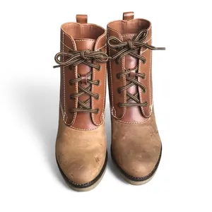 Johnston & Murphy Women's Two-Tone Brown Lace-Up Ankle Boots Size 6.5 M thumbnail 3