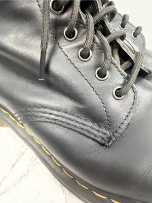 Dr. Martens 1460 Original Smooth Leather Lace Up Boots Black size w 10 m 9 thumbnail 2