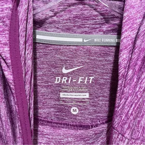 Nike Dri-Fit Running Top Long Sleeve Purple Heathered Women’s Size Medium thumbnail 8