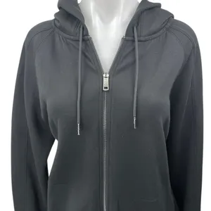 Abercrombie & Fitch YPB neoKNIT Women's Black Zip Up Hooded Hoodie Jacket Size M thumbnail 3