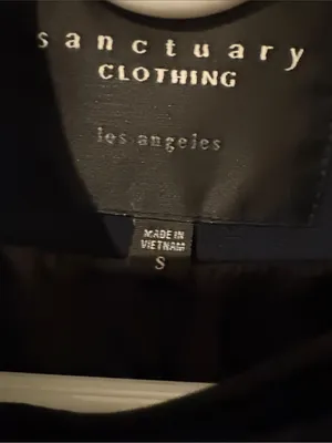 Sanctuary Navy Double-Breasted Military Utility Jacket thumbnail 3