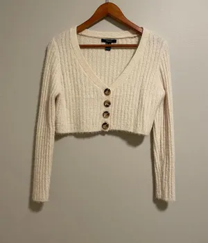 Cropped Knit Cardigan thumbnail 2