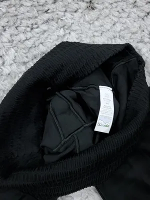 Offline by Aerie Real Me Smocked Super Flare Leggings Black Size Medium thumbnail 3
