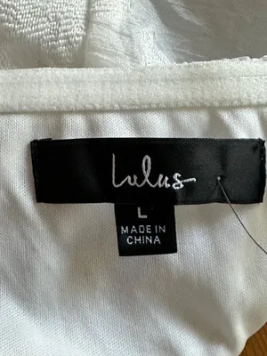 Lulus From this Day White Floral Jacquard Strapless Midi Dress Size L NWT thumbnail 7