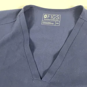 FIGS Shirt Womens XXL Blue V-Neck Short Sleeve Technical Scrub Top Medical‎ thumbnail 4
