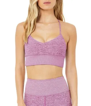 Alo Yoga Alosoft Lavish Sports Bra Strappy Women’s Size Small Purple Active Soft thumbnail 1