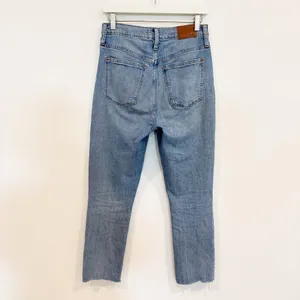 Madewell Boyjean Jeans Size 26‎ Blue Elkhart Wash High Rise Slim Crop Capsule thumbnail 11