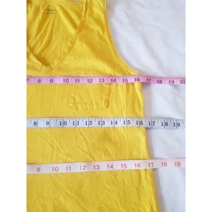 Madewell Womens Blouse Top Tank Sleeveless Preppy Bohemain Boho Yellow Sz Small thumbnail 10