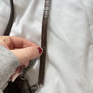 Vintage 90s Y2K Brighton Brown Leather Reptile Print Shoulder Bag‎ Hearts thumbnail 8