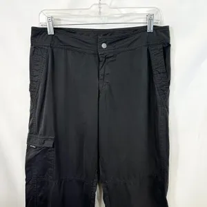 Prana Large Cargo Pants Black Hiking Straight Leg Outdoor USA VTG Y2K 1142 thumbnail 3