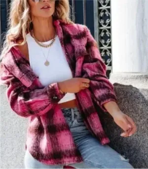 NWT VICI London Plaid Shacket thumbnail 3