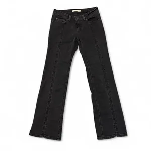 Levis black seamed super low bootcut jeans thumbnail 2
