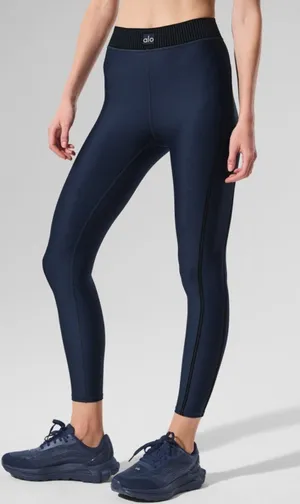 Alo Airlift High-Waist 7/8 Line Up Leggings Navy Hi-Rise Waisted Tights Skinny thumbnail 1
