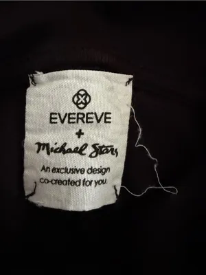 Evereve x Michael Stars thermal waffle-knit cowl neck top black soft medium. thumbnail 7