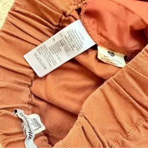 Madewell Tapered Huston Pull-On Crop Pants Burnt Clay Small thumbnail 7