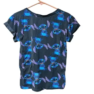 Disney Stitch Grey Tee Shirt Women’s Size Medium thumbnail 3