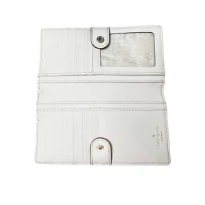 Kate Spade Mikas Pond Staci Folding Leather Wallet‎ Aqua Green Preppy Cottage thumbnail 3