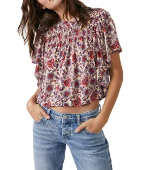 Free People Boho Floral Blouse thumbnail 1