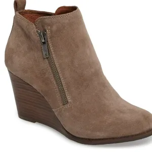 Lucky Brand Brown Suede Ankle Boots thumbnail 2