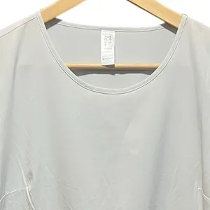SPANX‎ Yes, Pleats! Performance Tee Shirt White Cloud size Medium thumbnail 2