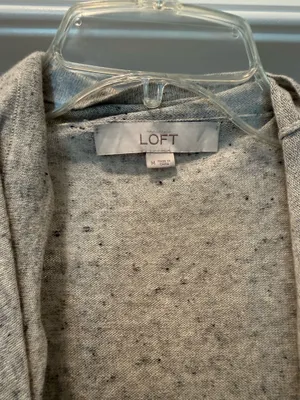 The Loft Striped Open-Front Women's Sweater Cardigan thumbnail 3