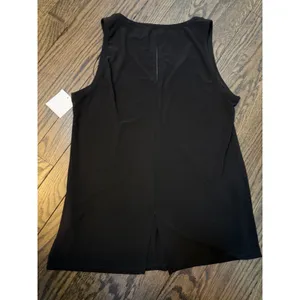 Vince Camuto Women's Black Vneck Stretchy She'll Tank XS NWT thumbnail 2