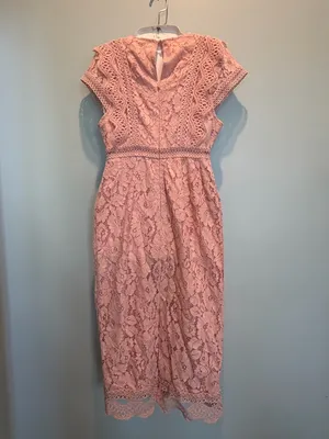 Baltic Born Nessa Lace Blush Midi Dress size Small New With Tags thumbnail 7