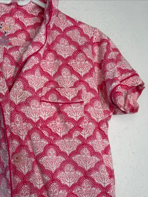 Roller Rabbit Exclusive Jemina Pink Pajama Set | Top and Bottoms thumbnail 4