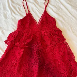 Boutique Red Lace/Eyelet Dress thumbnail 2