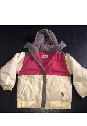 SWAN Vintage Genuine Feather Down Fill Ski Puffer Coat Hooded XL women’s thumbnail 14