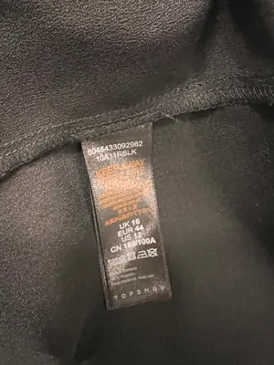 Topshop LIKE NEW BLACK WRAP DRESS SIZE 12 thumbnail 4