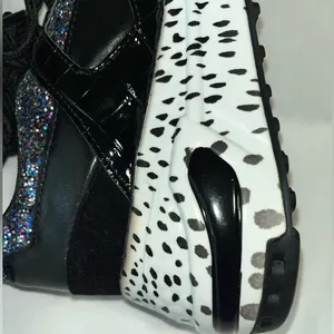 Steve Madden Barra-G platform fashion sneakers Stylish Black and Multicolor thumbnail 8