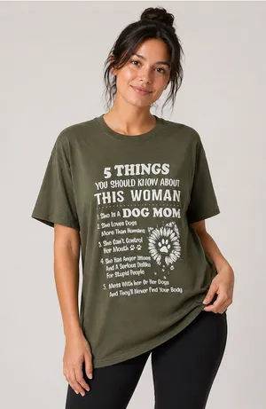 Graphic Dog Mom Tee thumbnail 1