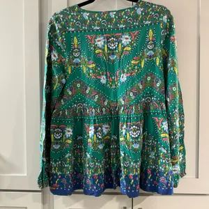Matilda Jane Evergreen Peplum Top boho floral‎ long sleeve feminine medium thumbnail 4