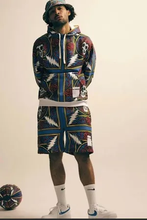 🆕 NWT CTM X Grateful Dead Border Bandana Hoodie | Multicolor thumbnail 2