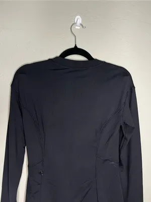 Lululemon Close To‎ Crossing Black Rulu Long Sleeve Athletic Top thumbnail 7