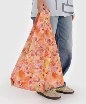 BAGGU Standard Reusable Tote Bag - Colorful Spikey Puppy Pattern -Collina Strada thumbnail 3