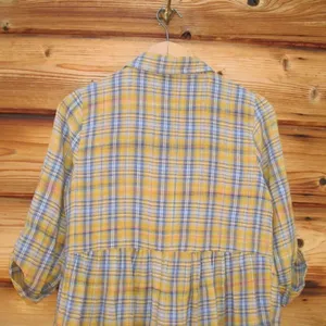 Plaid Embroidered Flannel Shirt Top thumbnail 7