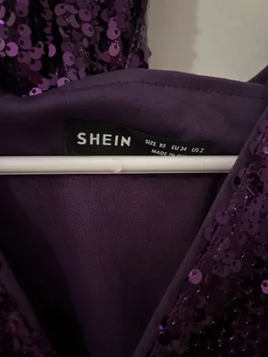Purple Sequins Shein Romper  thumbnail 3